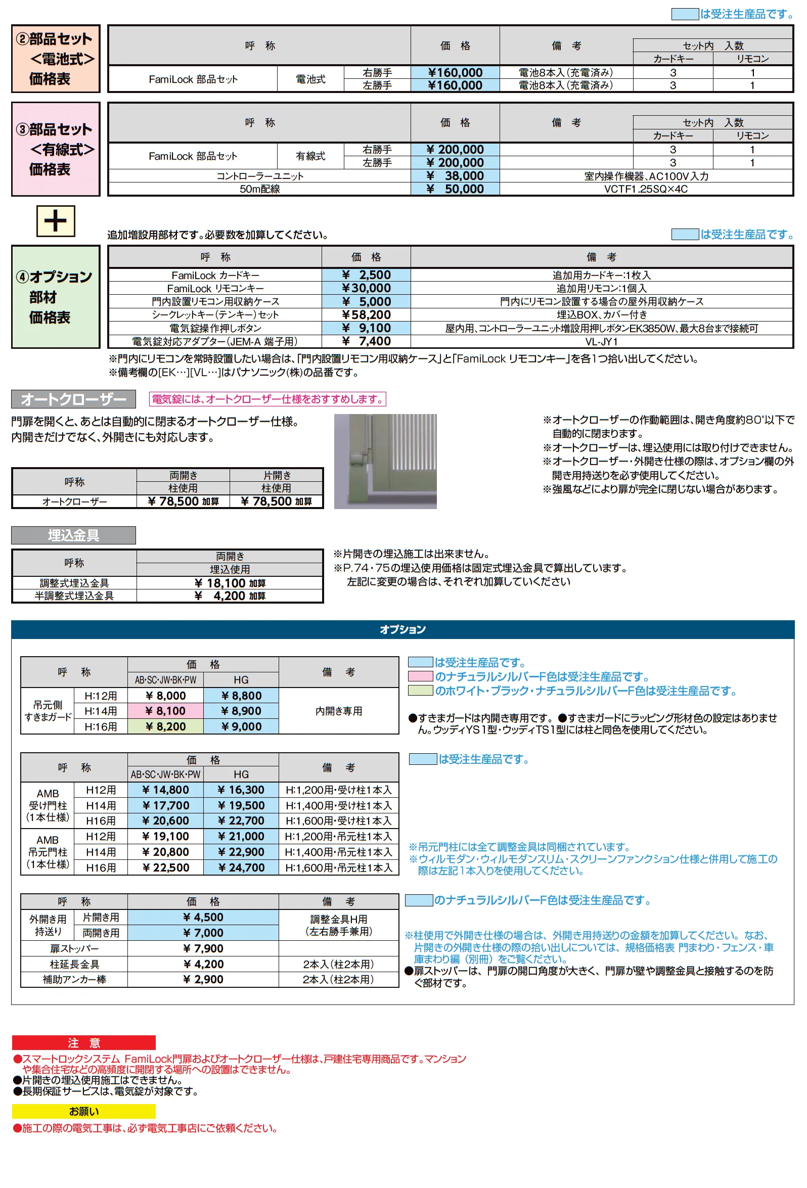 開き門扉AB スマートロックシステム FamiLock TR1型【2025年版】_価格_3