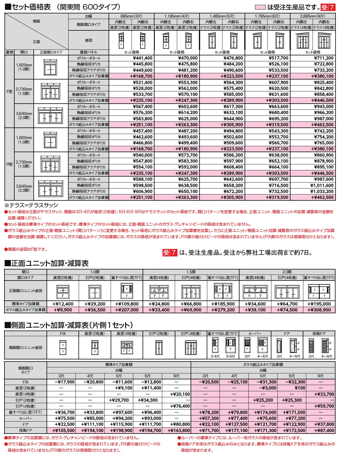 サニージュ F型 土間納まり 関東間【2024年版】_価格_1