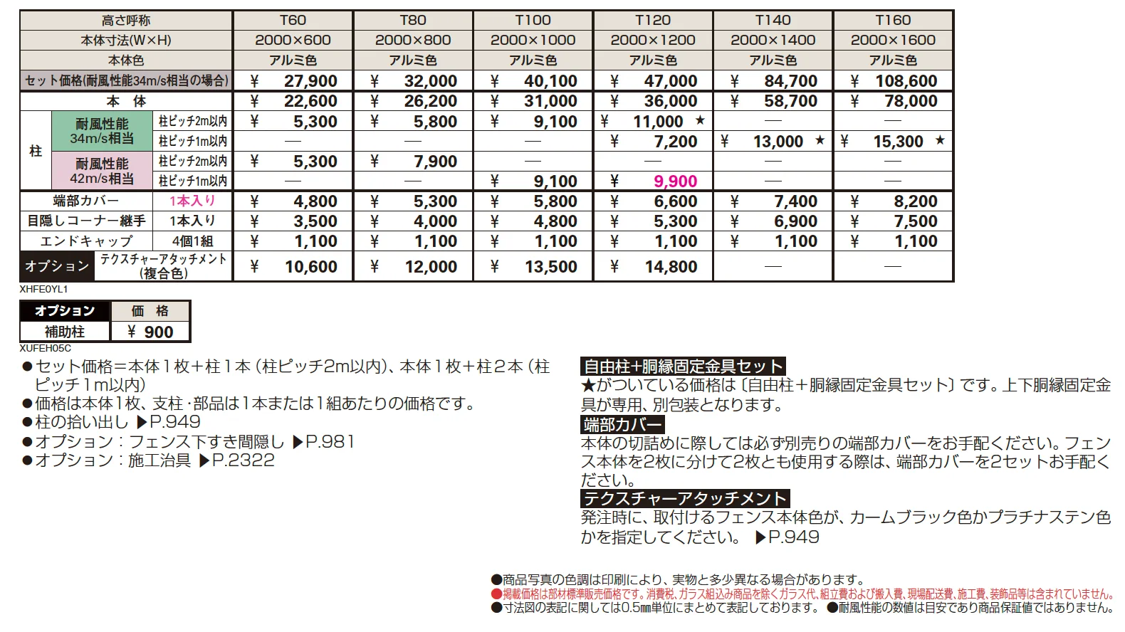 シンプレオ フェンスYL1型 横ルーバー【2024.6月発売】【2024年版】_価格_1