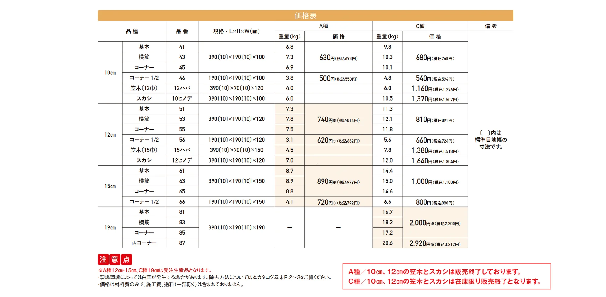 素地ブロック【2025年版】_価格_1