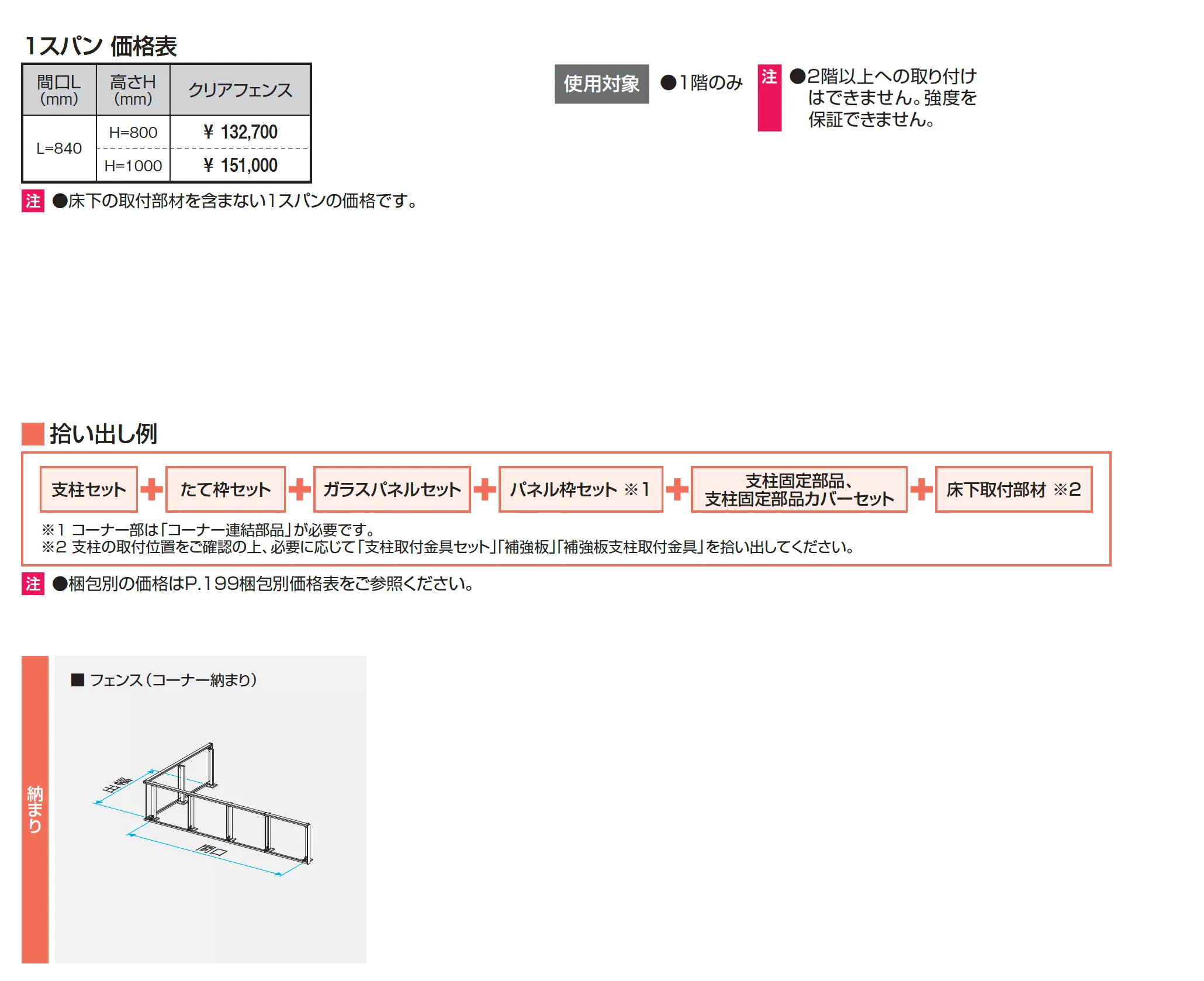 ラステラ (クリアフェンス〈ガラス〉 フェンス)【2025年版】_価格_1