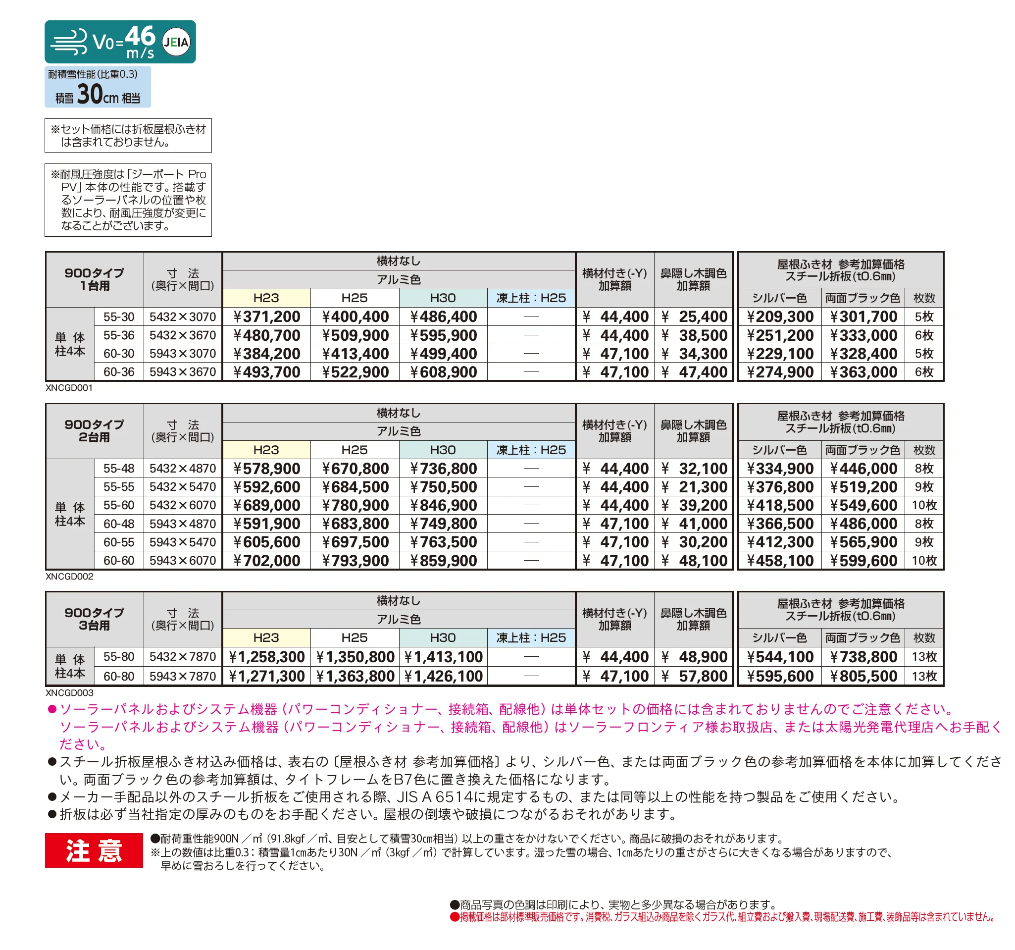 ジーポートPro PV 900タイプ 1・2・3台用(単体)_価格_1