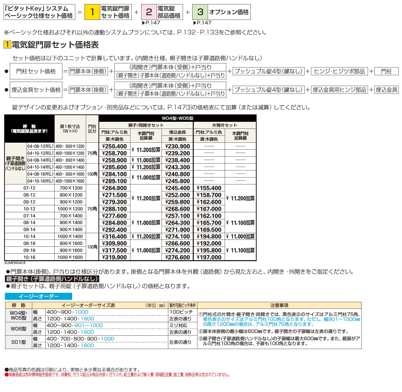 〔ピタットKey システム〕電気錠付 ルシアス 門扉シリーズ W04型【2024年版】_価格_1