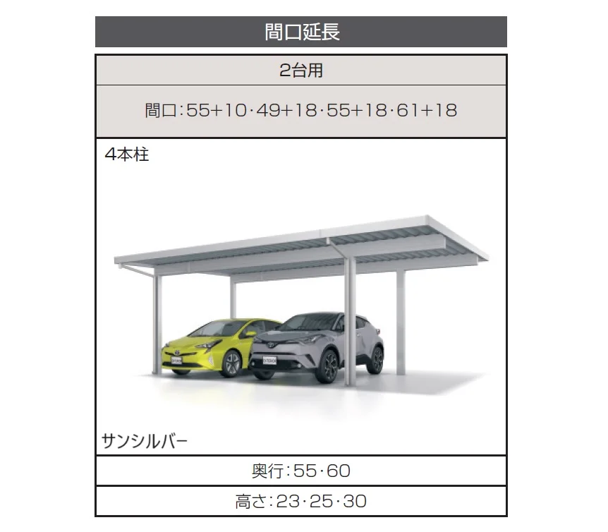 三協アルミの「G1-R/ジーワン アール(耐積雪量100cm仕様:基本・奥行延長・間口延長・奥行2連結・間口連結)」のサブ画像11