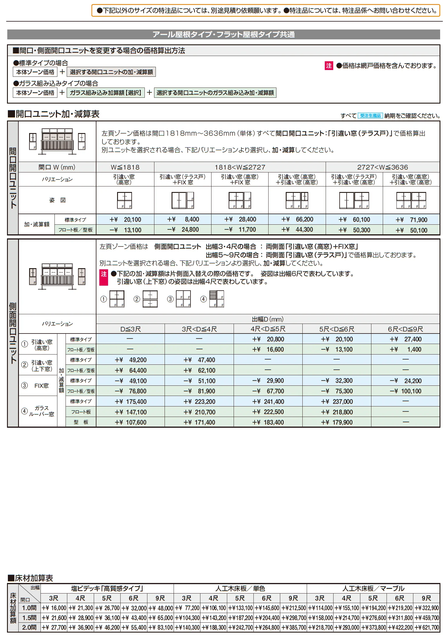 晴れもようwith特注品(バルコニー仕様/屋根置式 H20サイズ)【2025年10月価格改訂版】_価格_2