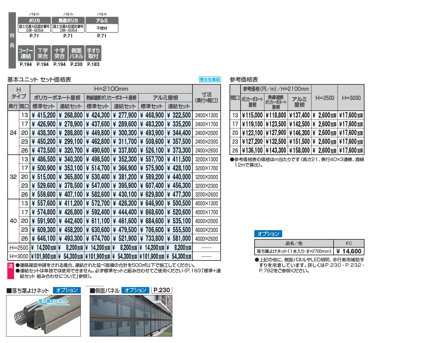 ファインロードS 両支持タイプ/1500N/㎡ 積雪地域型 基本ユニット【2025年版】_価格_1