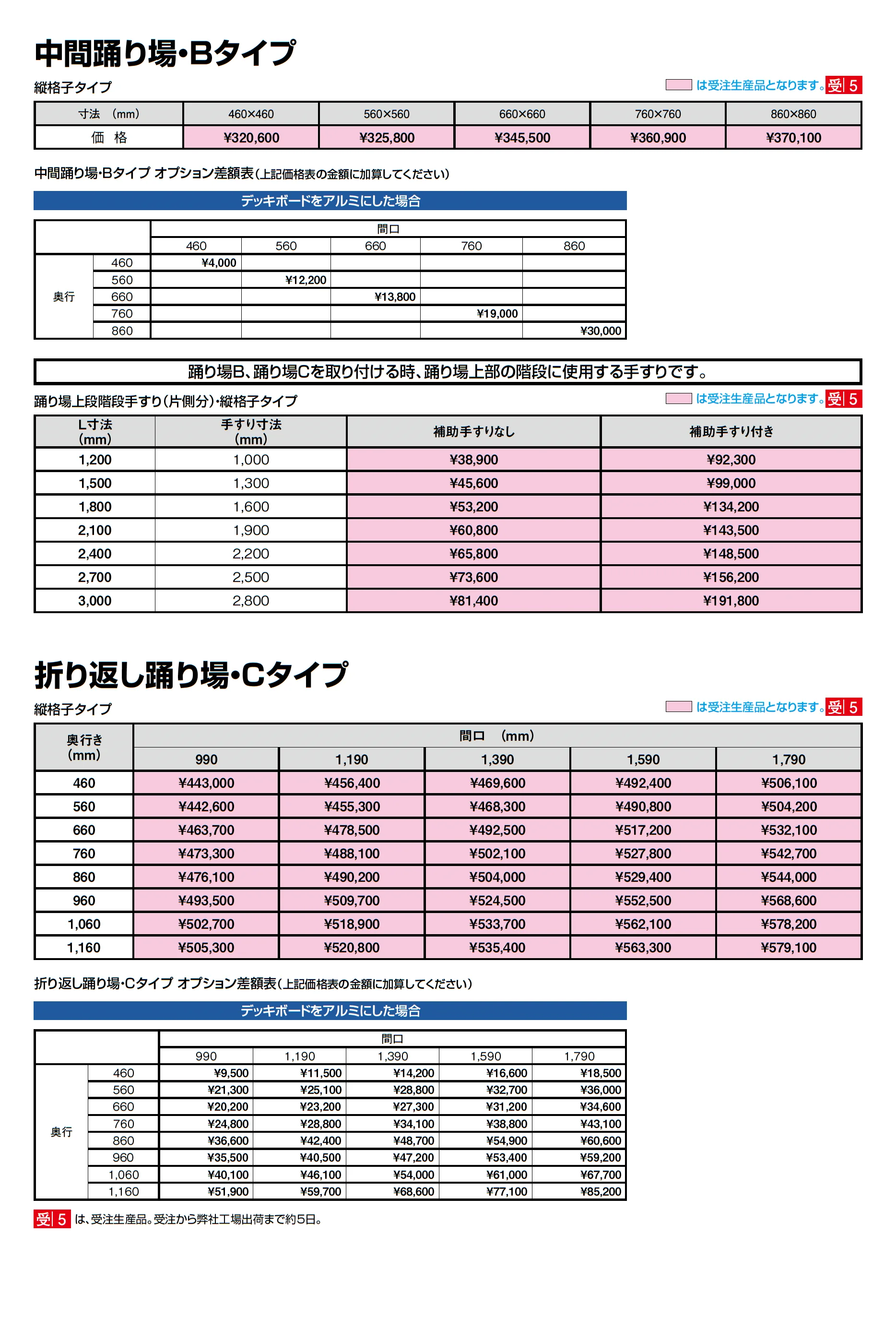 アルミ階段 ステッピア_価格_4