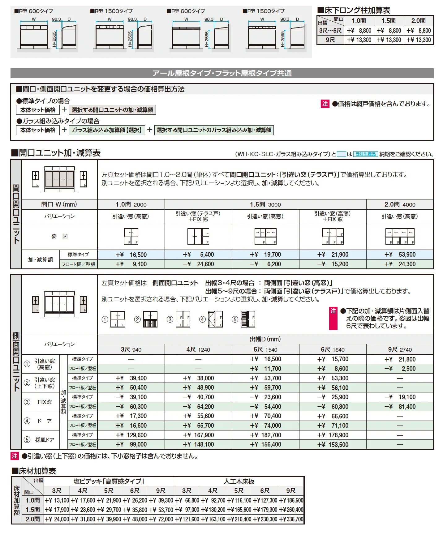 晴れもようwith(床仕様/ランマなし H20サイズ メーターモジュール)_価格_2