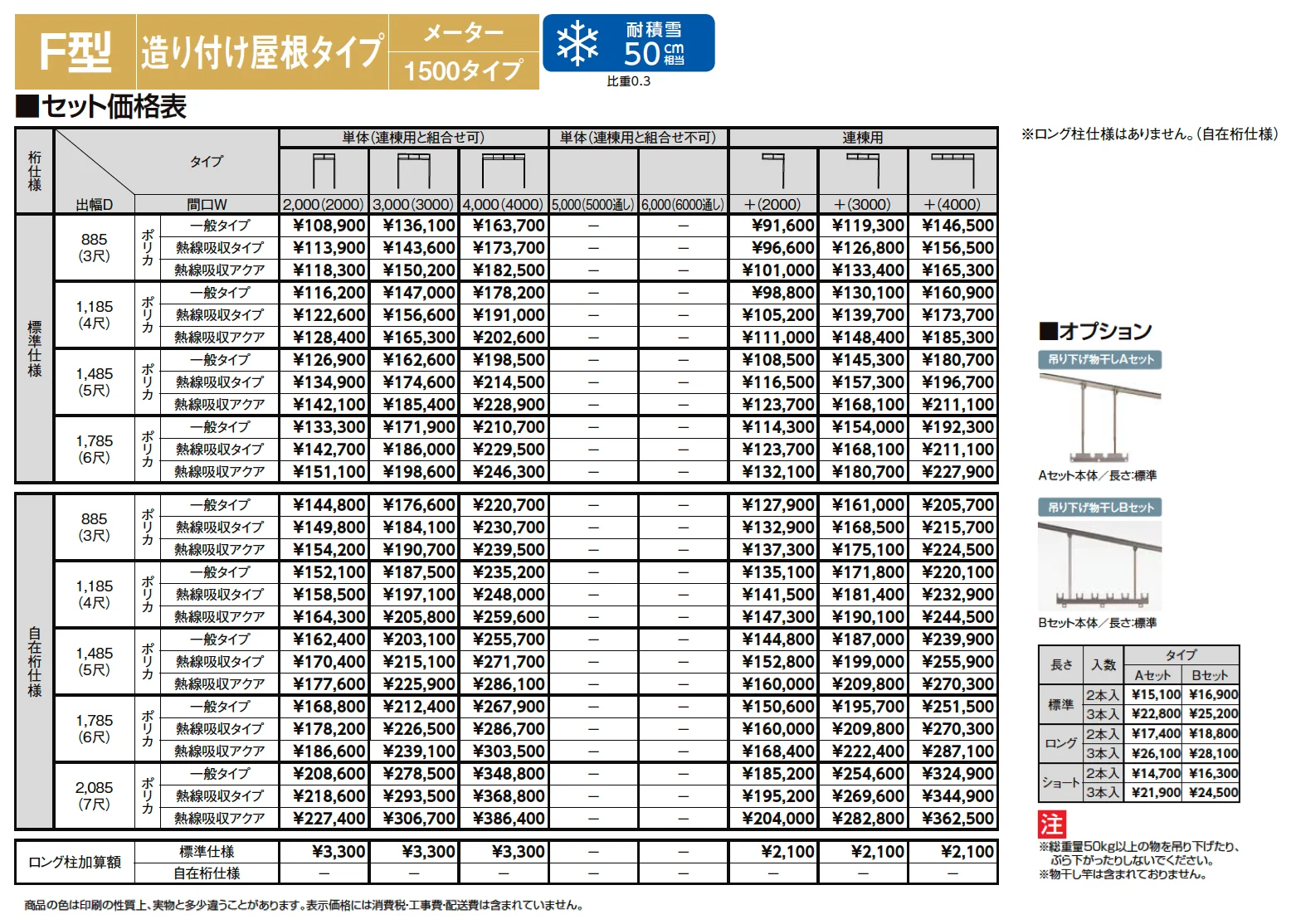 スピーネ F型 造り付け屋根タイプ メーター【2024年版】_価格_2