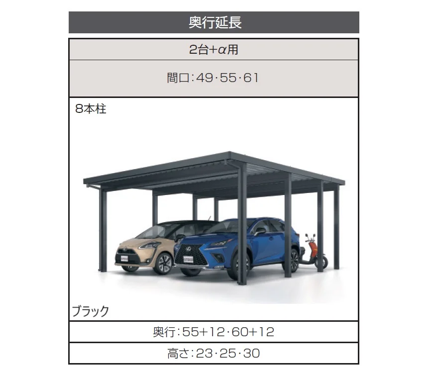 三協アルミの「G1-R/ジーワン アール(耐積雪量150cm仕様：基本・奥行延長・間口延長・奥行連結・間口連結)【2025年版】」のサブ画像3