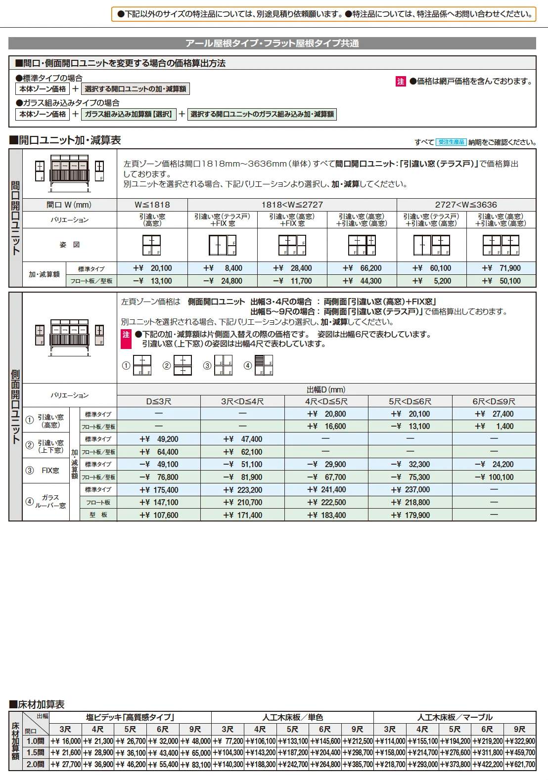 晴れもようwith特注品(バルコニー仕様/柱建て式 H20サイズ)【2025年10月価格改訂版】_価格_2
