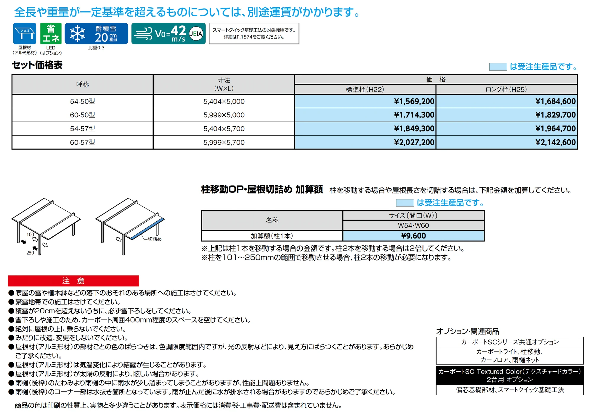 カーポートSC Textured Color(テクスチャードカラー)2台用_価格_1