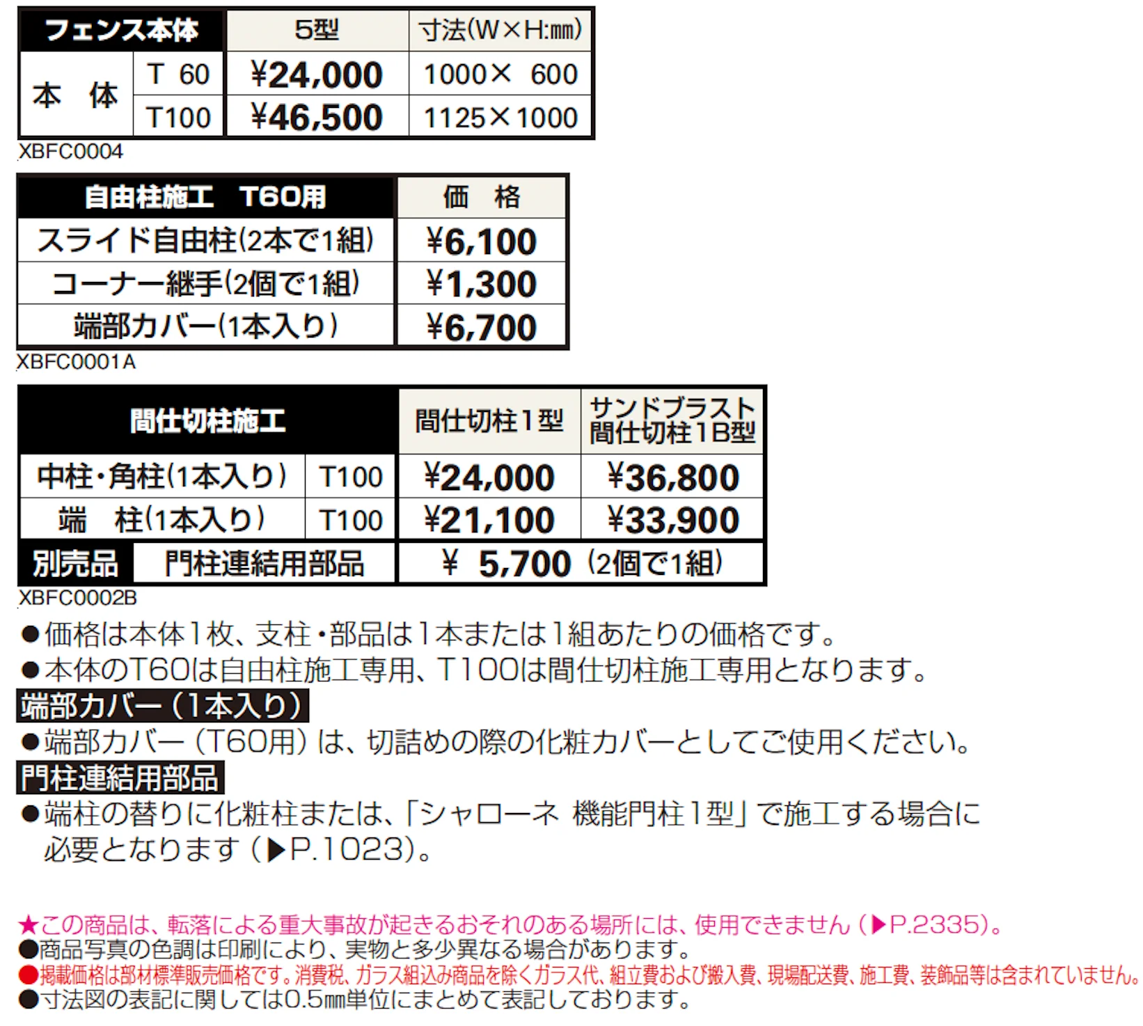 シャローネ シリーズ トラディシオン フェンス5型【2024年版】_価格_1