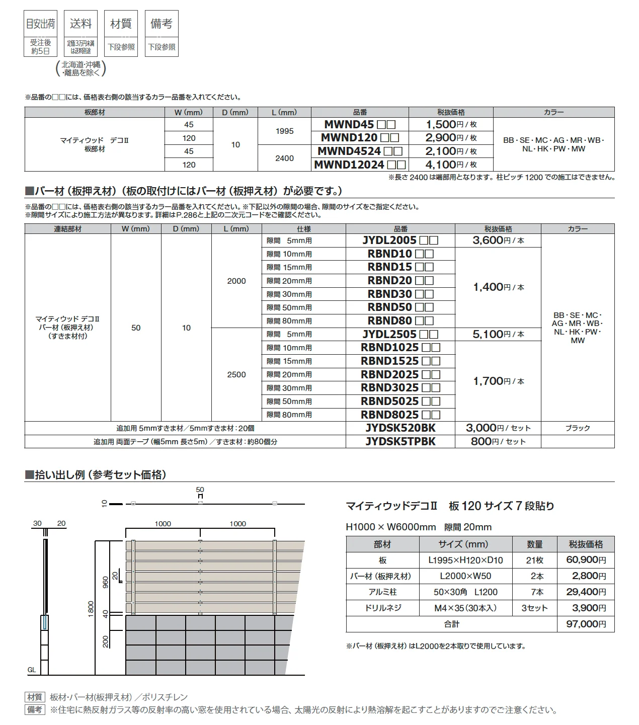 マイティウッド デコⅡ_価格_1