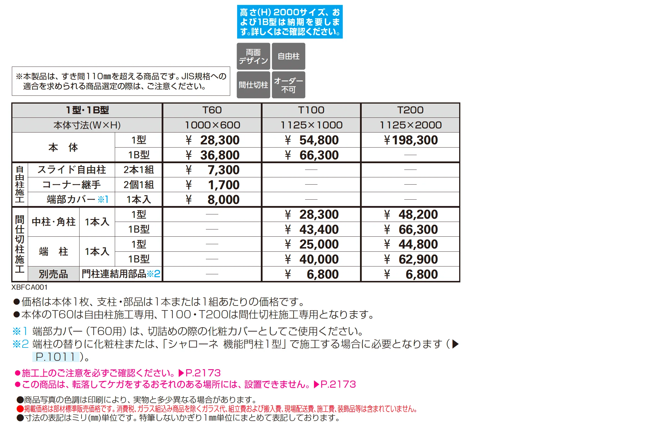 シャローネ シリーズ トラディシオン フェンス1B型_価格_1