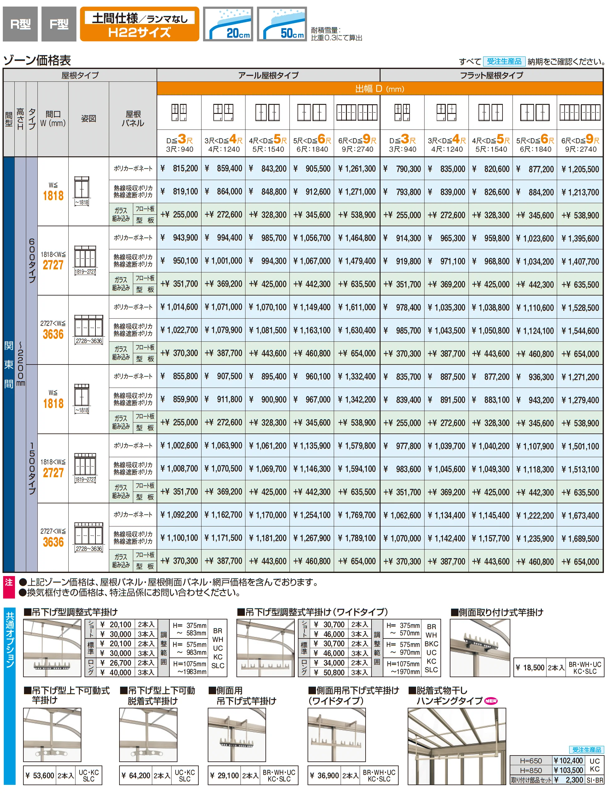 晴れもようwith特注品(土間仕様/ランマなし H22サイズ)_価格_1