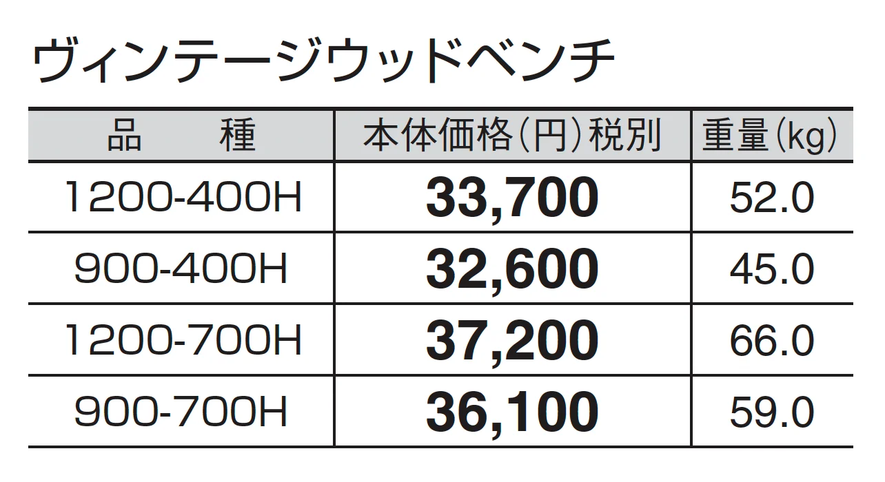 ヴィンテージウッドベンチ_価格_1