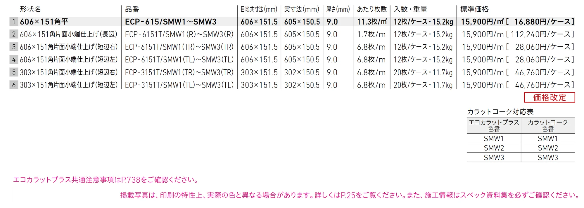 エコカラットプラス スモークウッド_価格_1