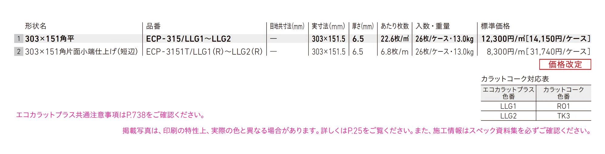 エコカラットプラス ルランジュ_価格_1