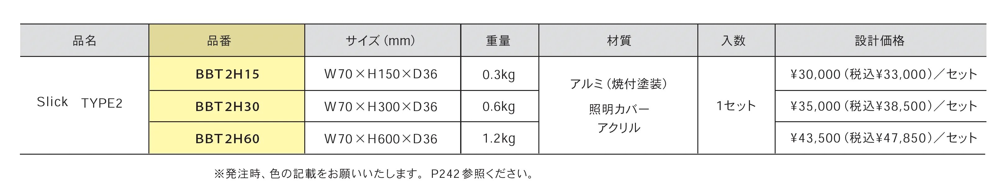 Slick <スリック>_価格_2