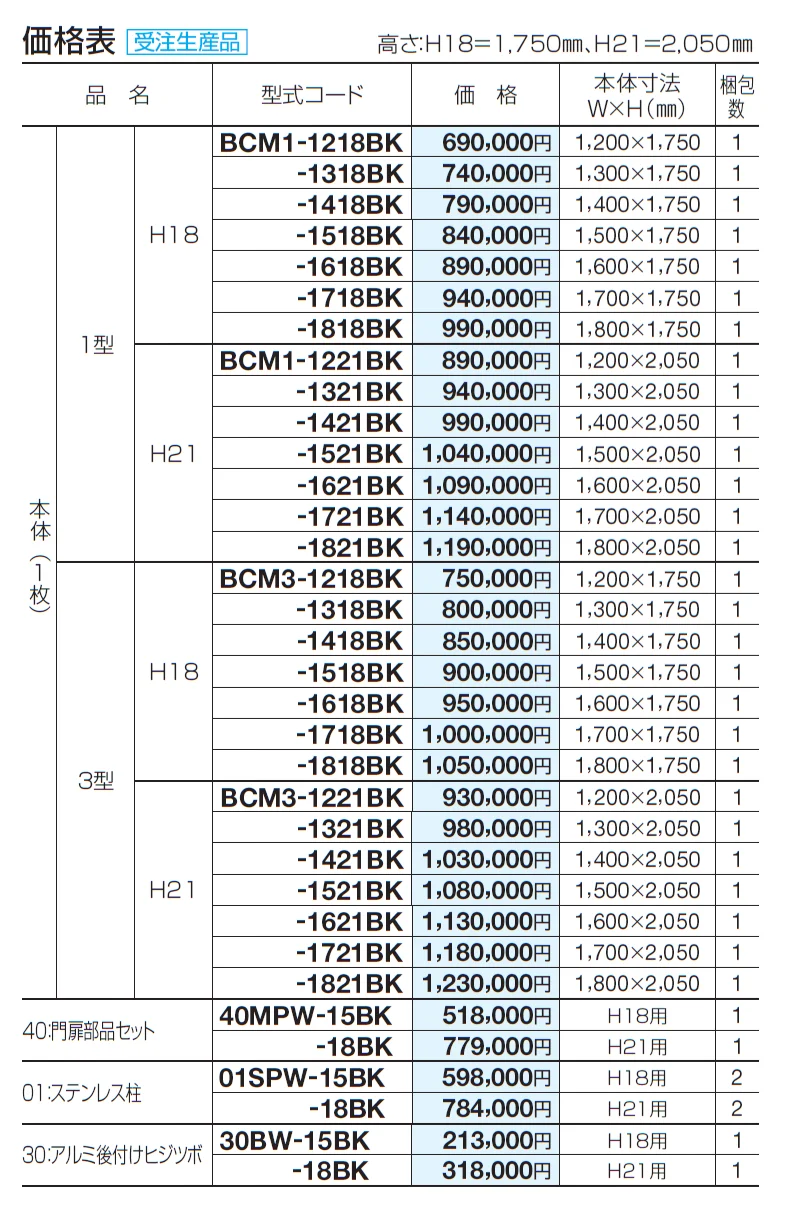 大型門扉 BCM1型【2024年版】_価格_2