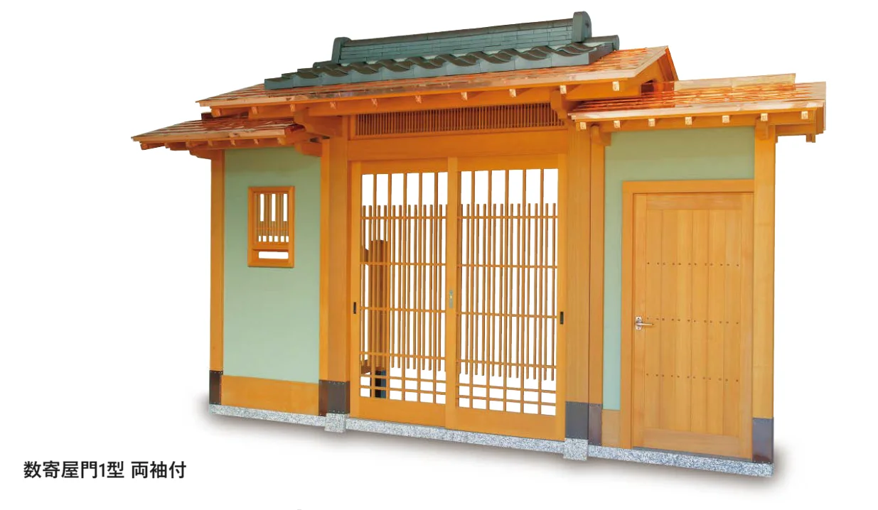 タカショー | 数寄屋門1型 袖付【2024年版】 | 建材サーチ