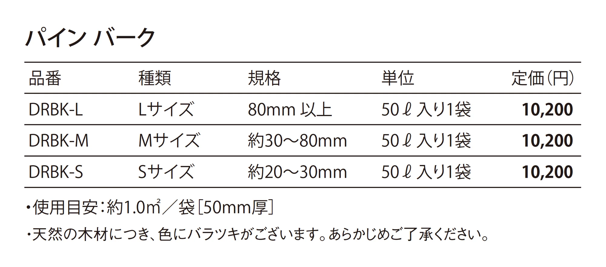 パイン バーク Pine Bark_価格_1