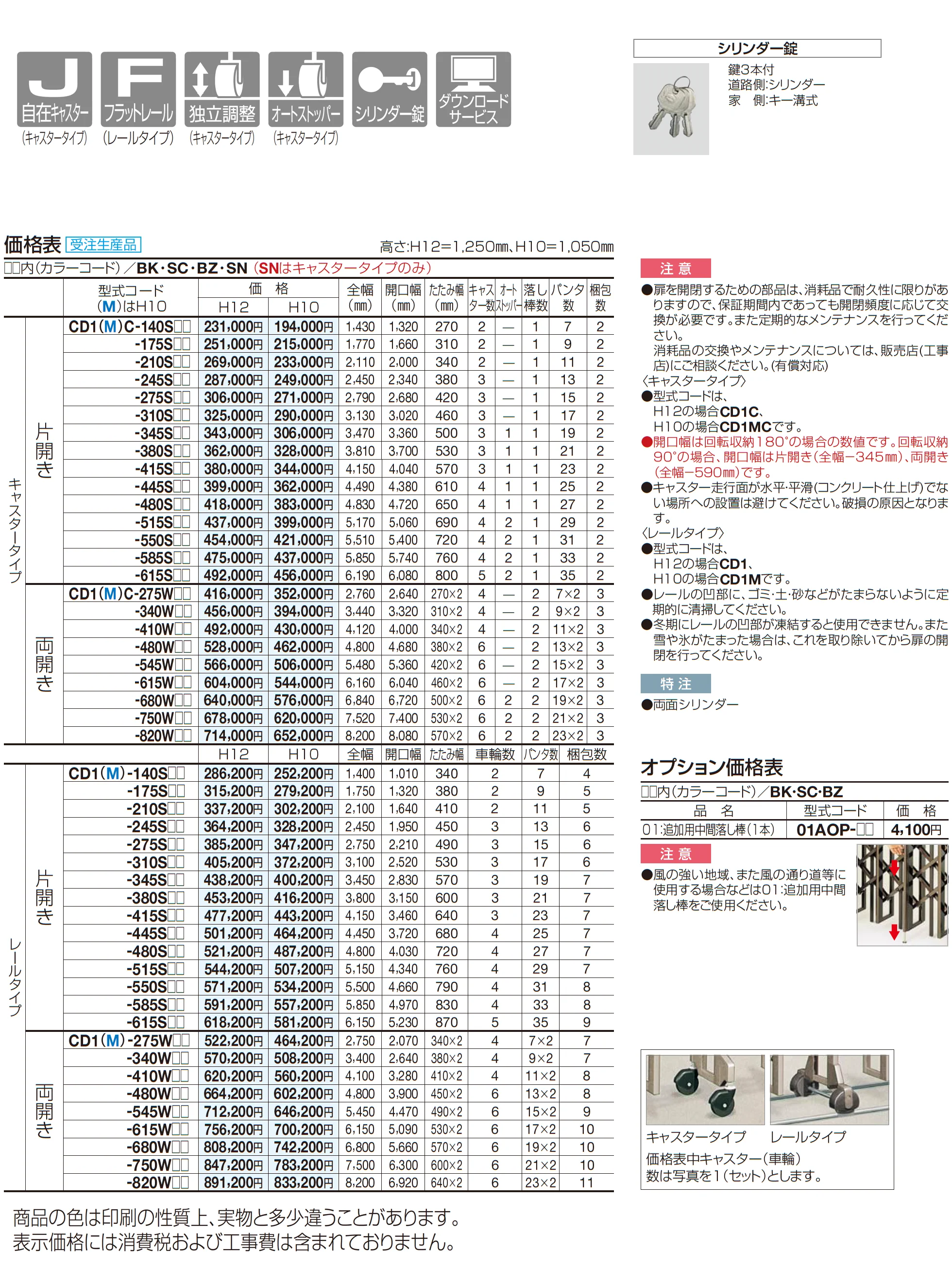 クレディアコー1型(レールタイプ)_価格_1