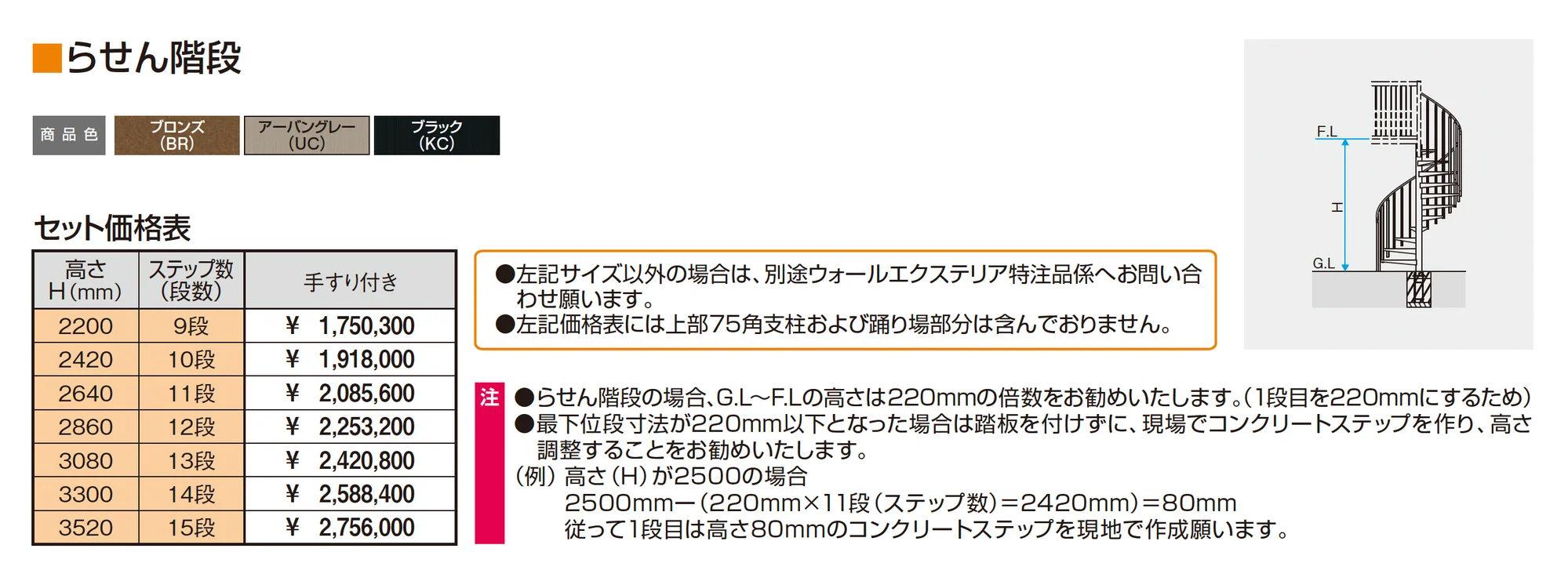 アルミ階段 らせん階段_価格_1