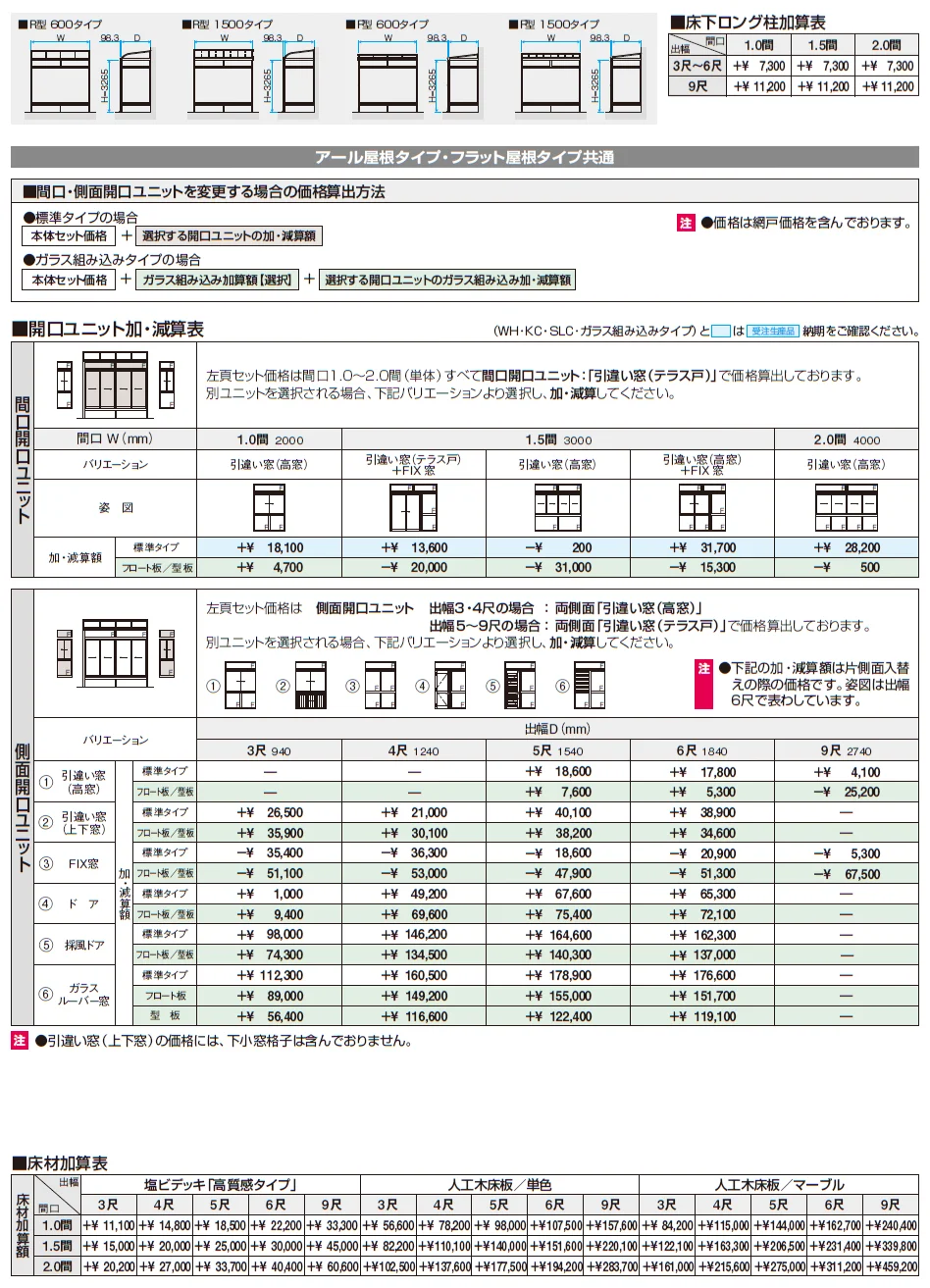 晴れもようwith(床仕様/ランマ付き H22サイズ メーターモジュール)【2024年版】_価格_2