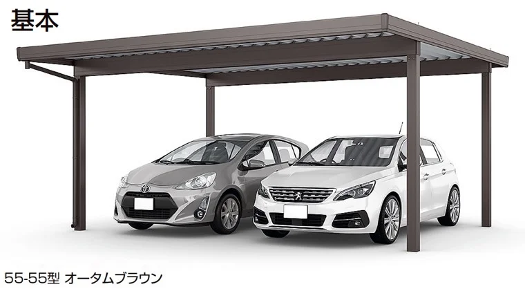 LIXILの「カーポートSW 1500タイプ 2台用【2025年版】」のサブ画像1