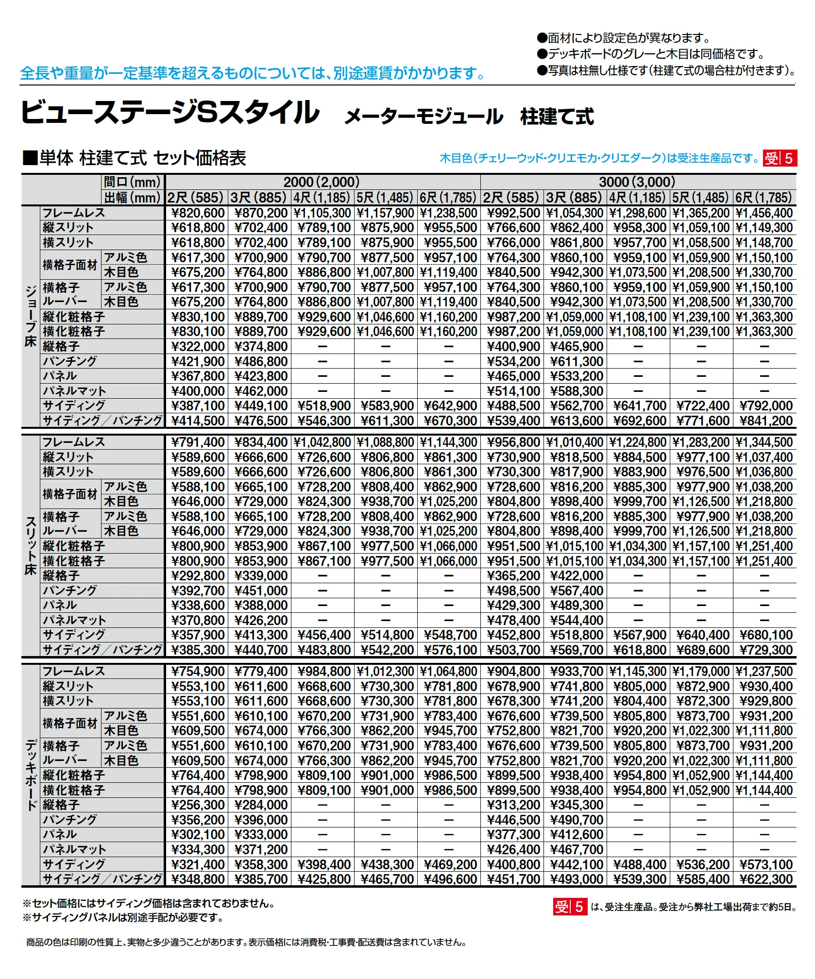 ビューステージ Sスタイル メーターモジュール 柱建て式_価格_1