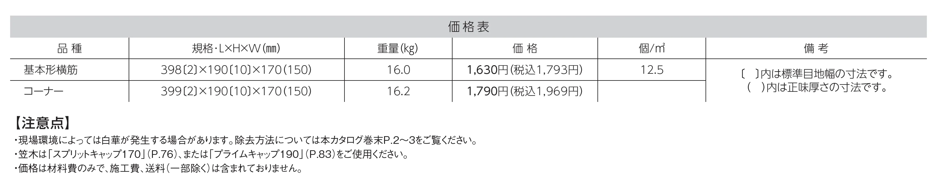 スレンダーリブ170_価格_1