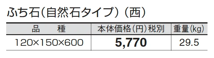 ふち石(自然石タイプ)_価格_3