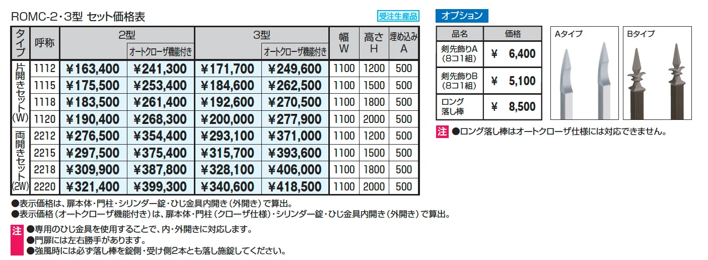 フレラインフォルテ2型 格子タイプ シリンダー錠_価格_1
