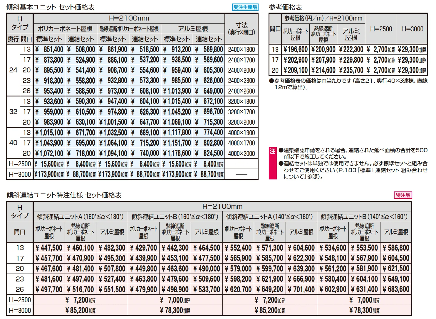 ファインロードS 一本柱タイプ(偏芯柱)/1500N/㎡ 積雪地域型 傾斜基本ユニット【2025年10月価格改訂版】_価格_1