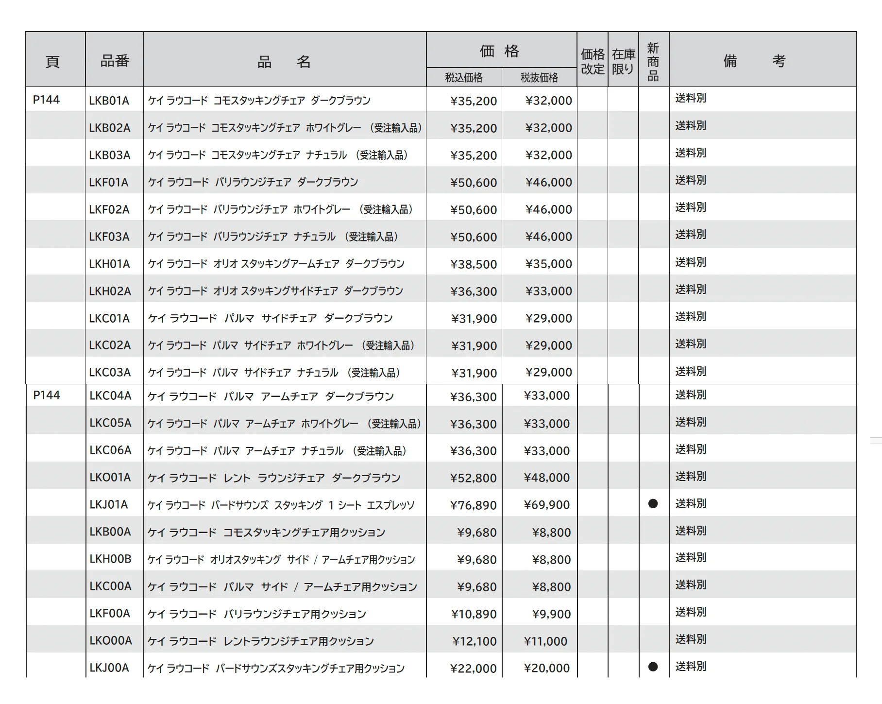 ケイ.ラウコード チェア_価格_1