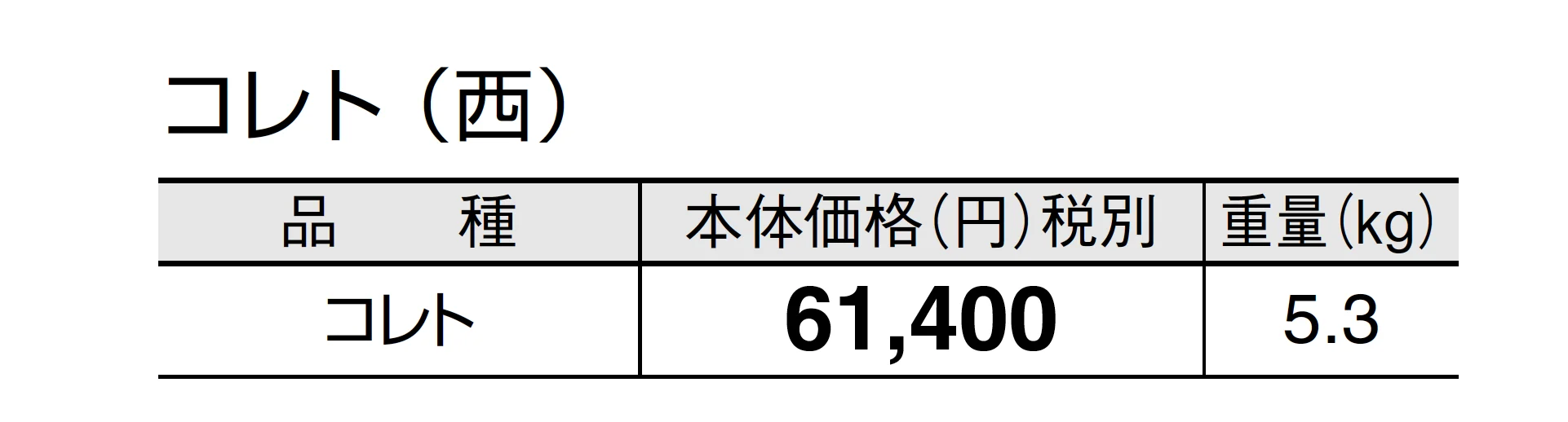 コレト_価格_2