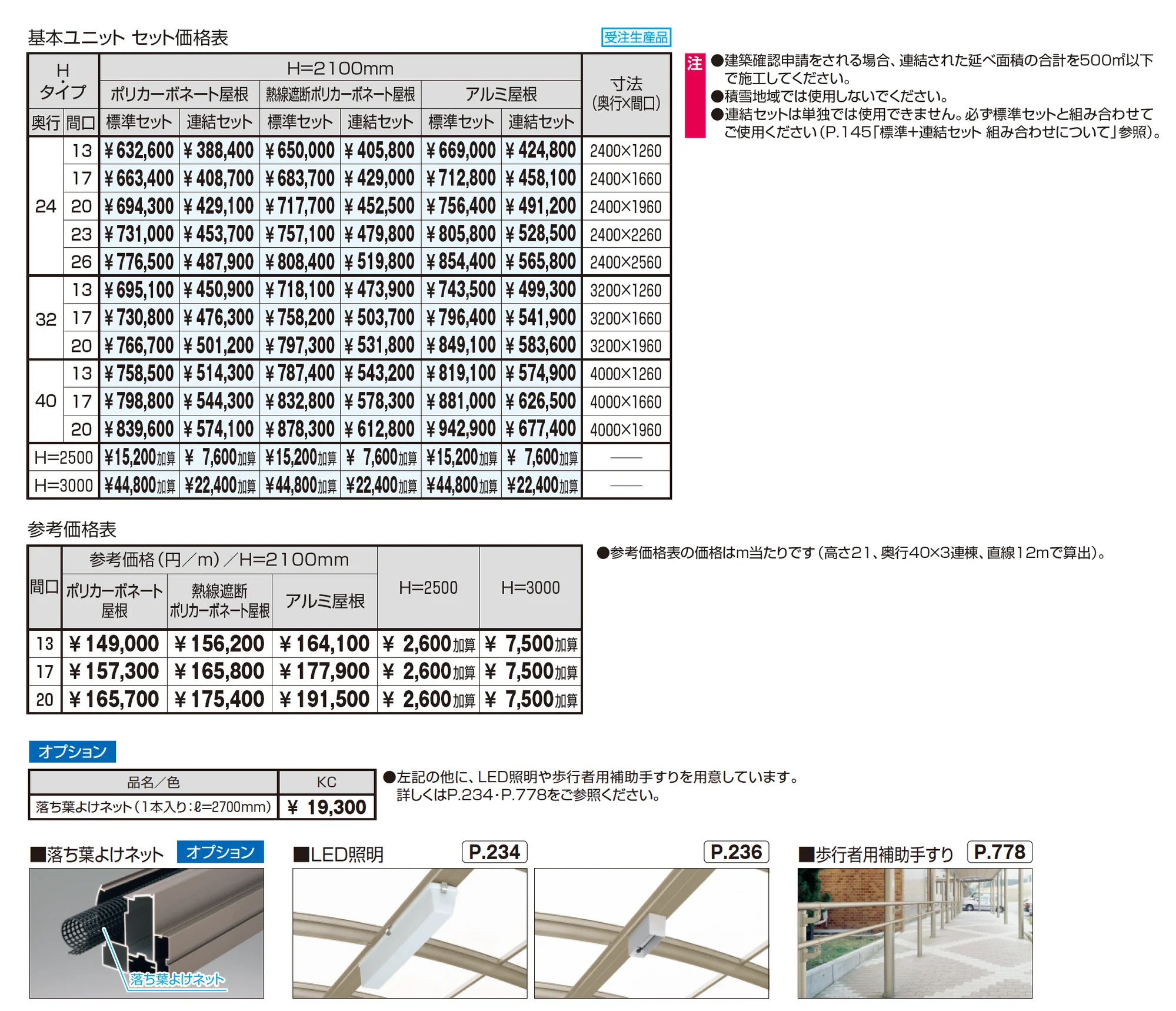 ブレラウェイS 一本柱タイプ(偏芯柱) 基本ユニット_価格_1