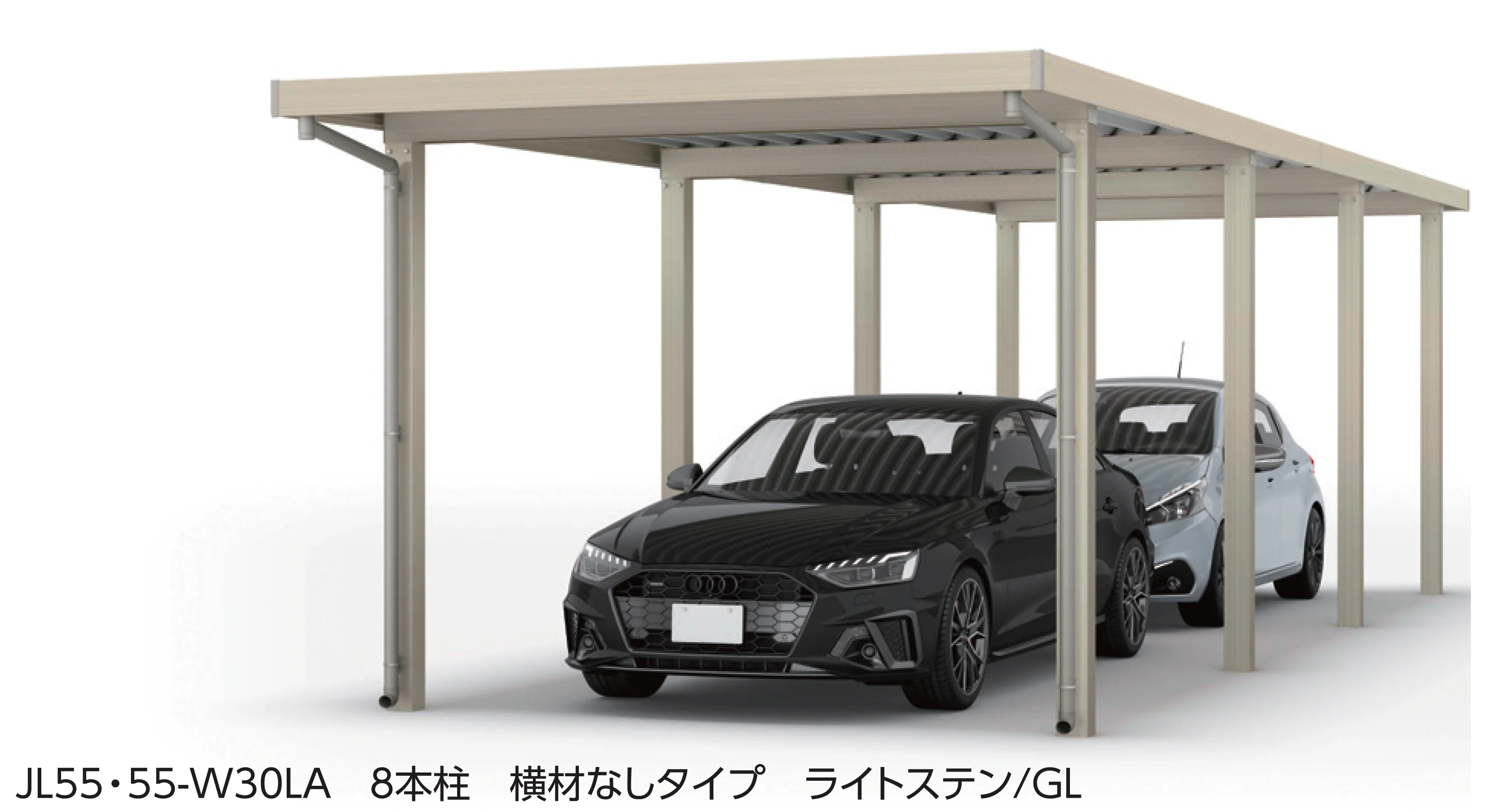 大仙の「SSポートGⅢ 積雪150cm Aタイプ・Bタイプたて(2)連棟セット/2台用」