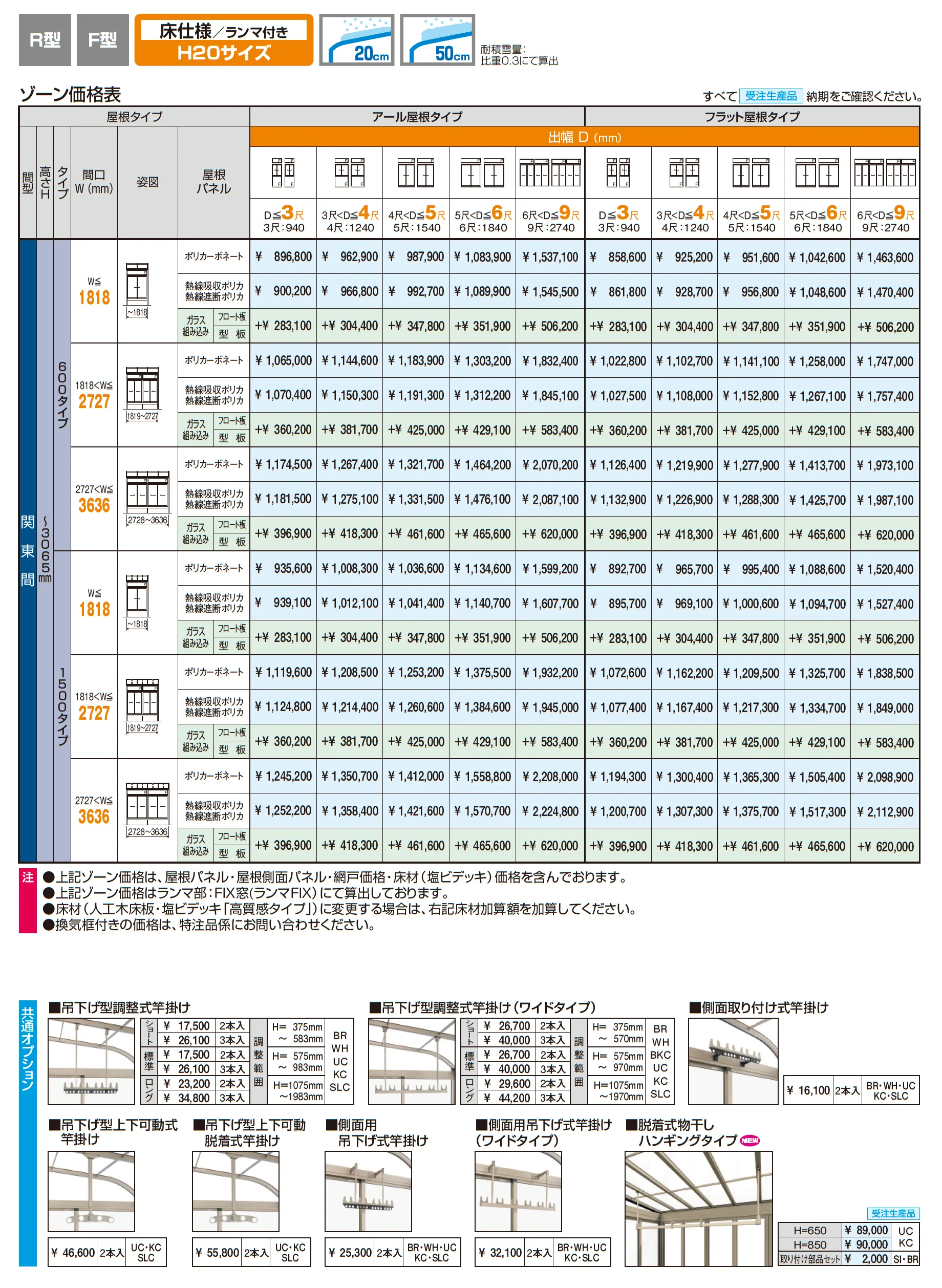 晴れもようwith特注品(床仕様/ランマ付き H20サイズ)_価格_1