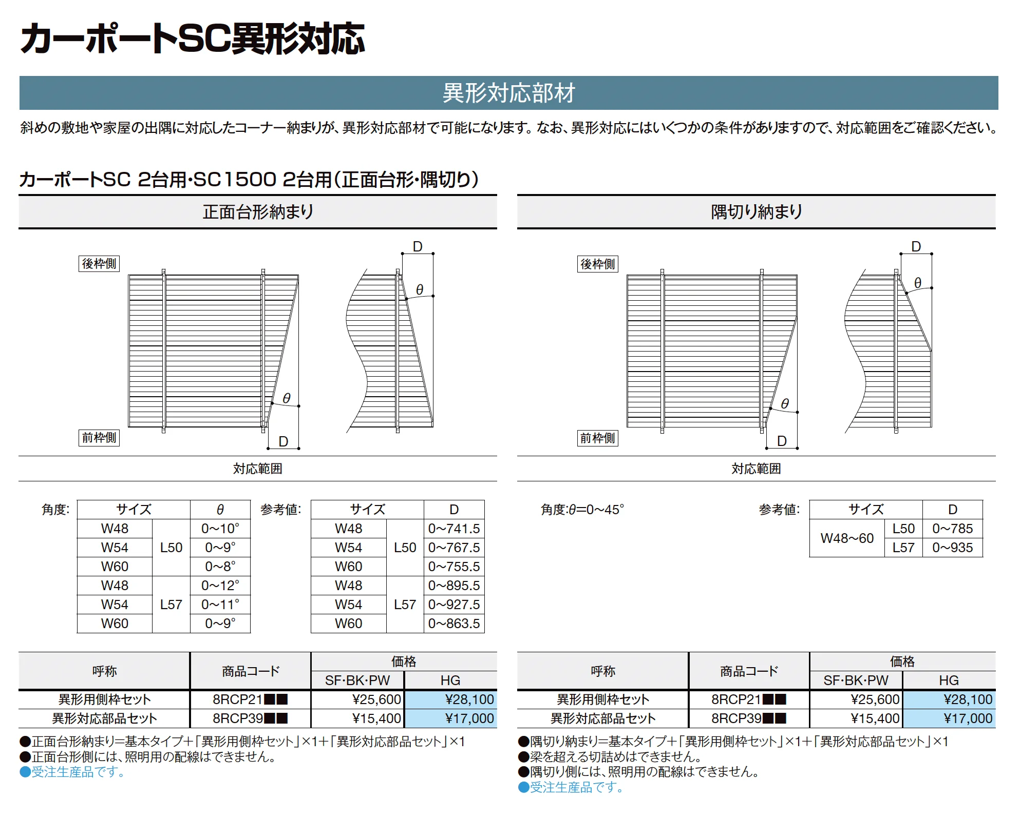 カーポートSC 2台用 梁延長_価格_17