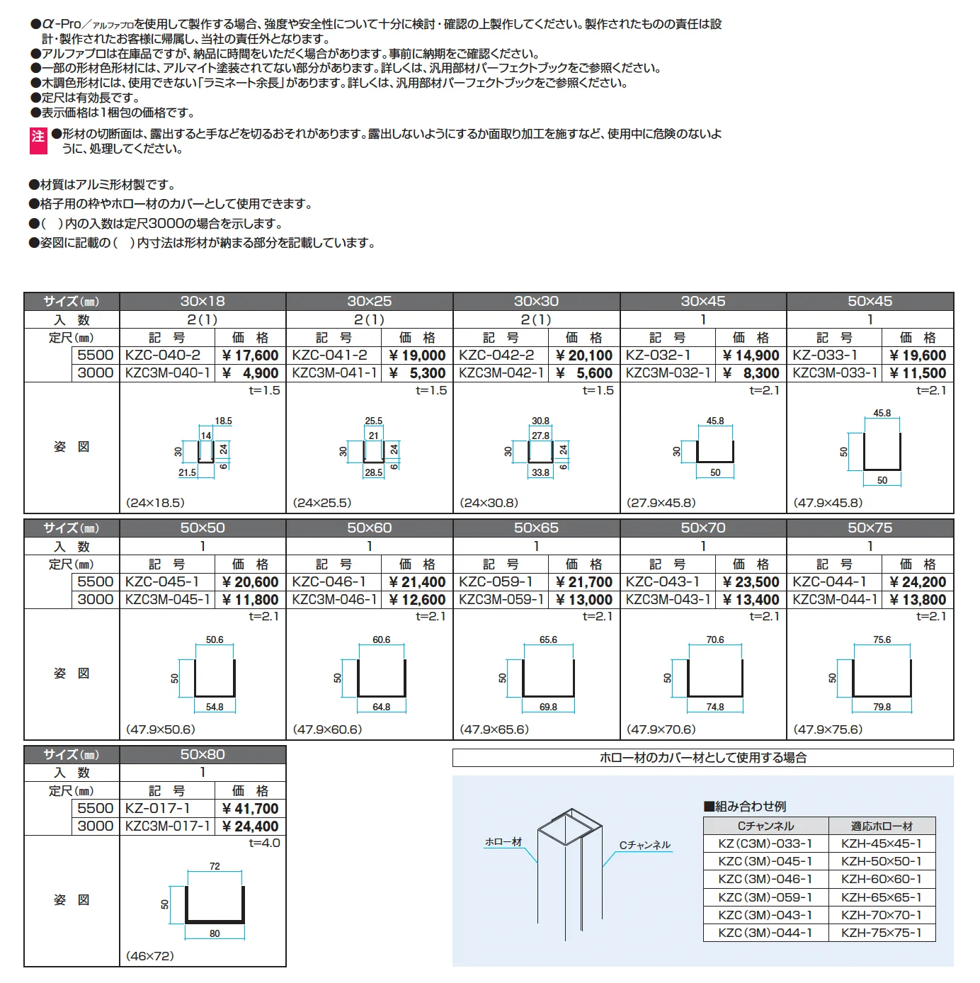 Cチャンネル【α-Pro アルファプロ】【2025年版】_価格_1