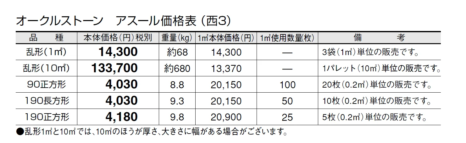オークルストーン アスール【2024年版】_価格_5