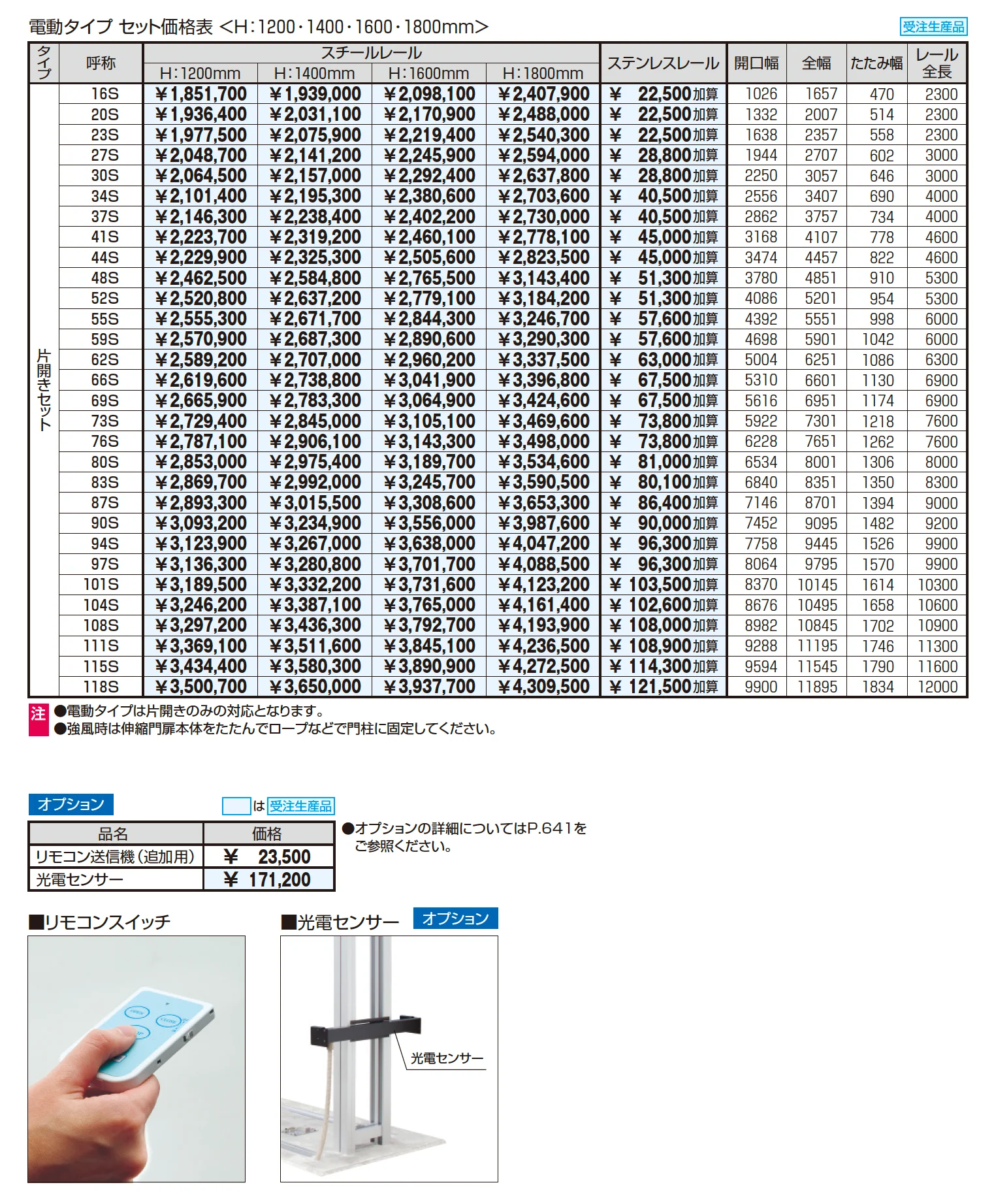電動タイプ アルテンダフォルテ フラットレールタイプ_価格_1