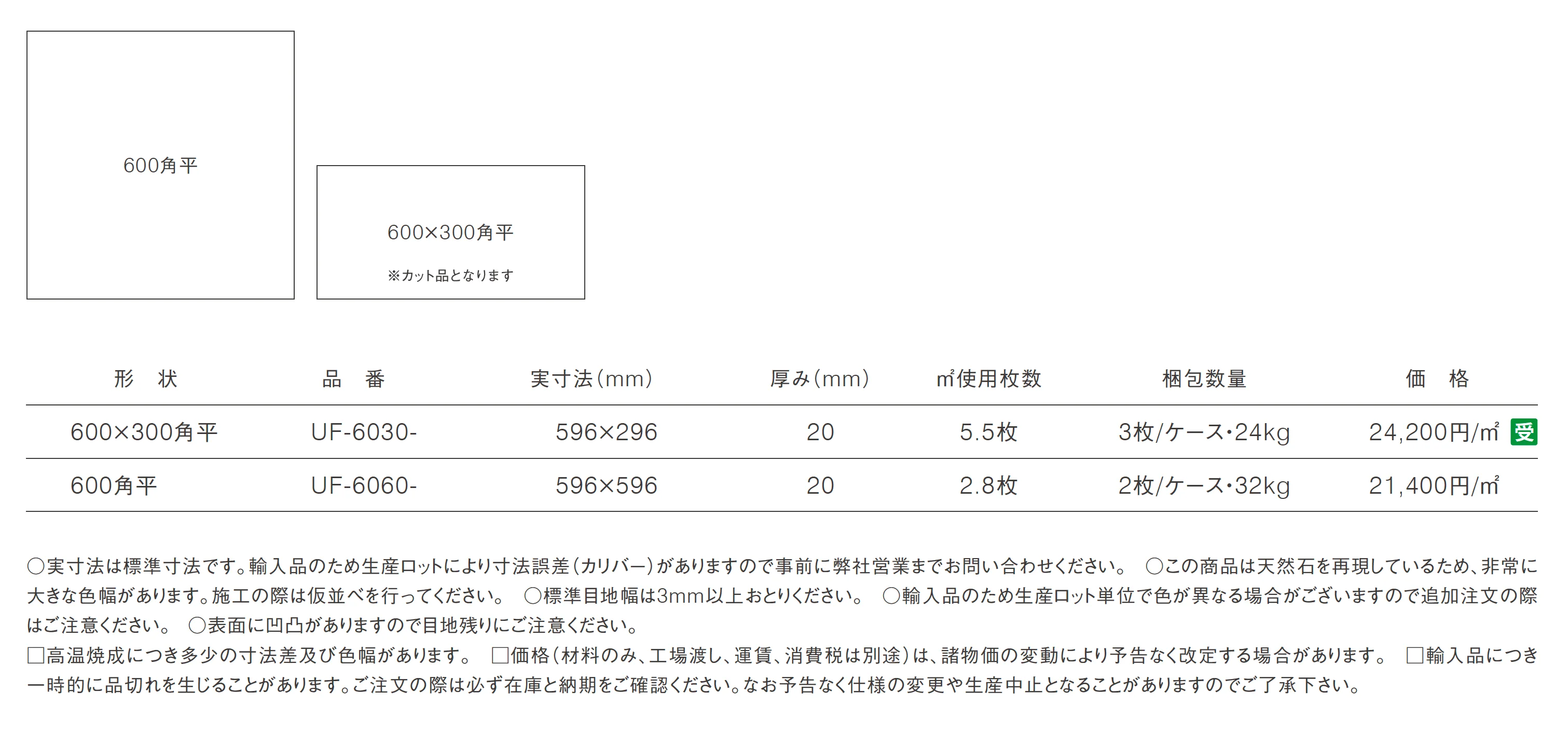 アウトフロア20_価格_1