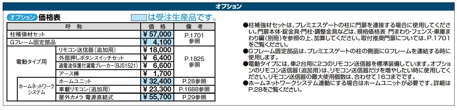 プレミエスゲート シングル YA型【2025年版】_価格_2