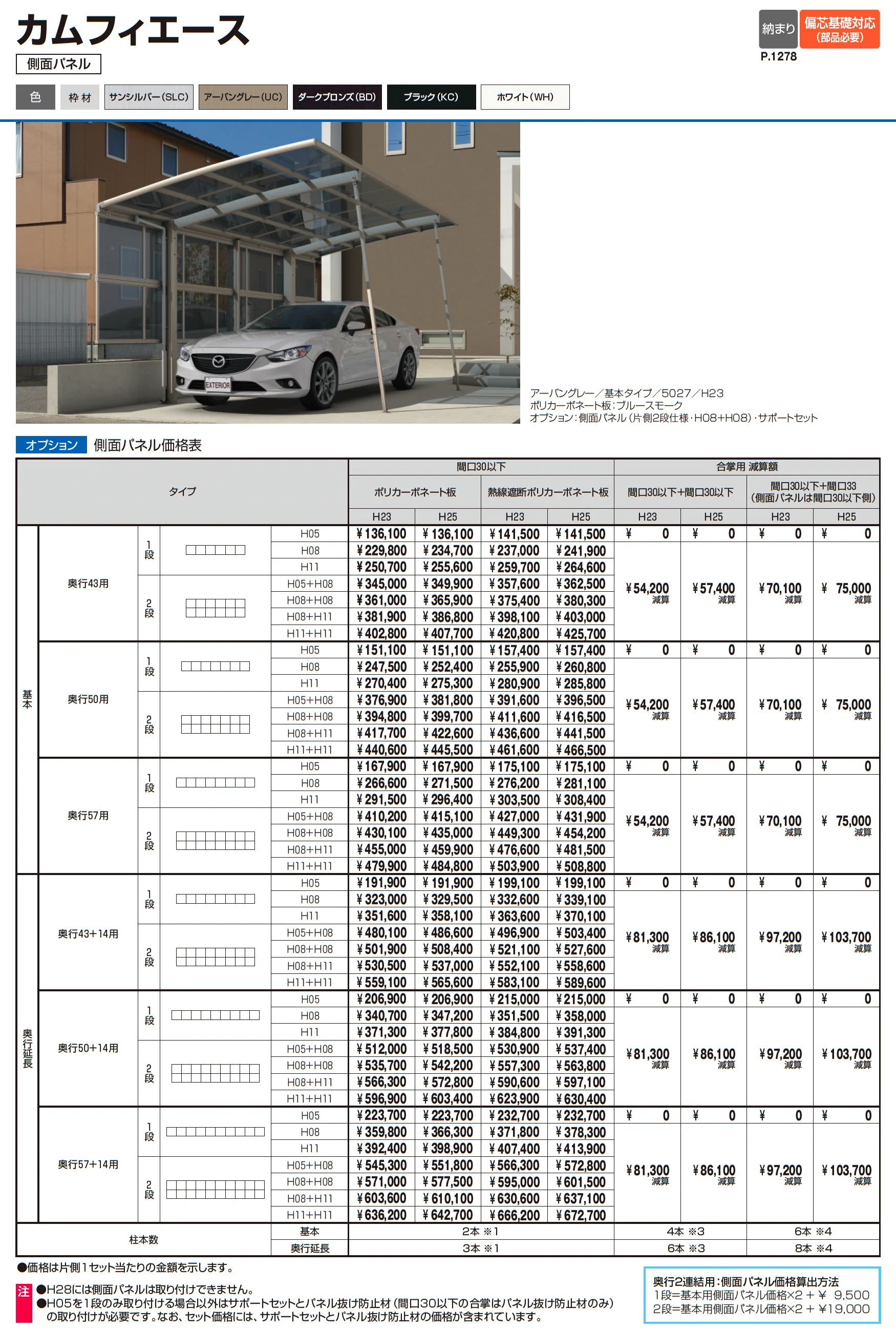 カムフィエース(基本)_価格_2
