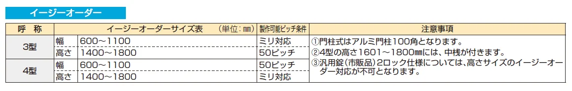 〔共用門扉〕シンプレオ 門扉4型【2024年版】_価格_2