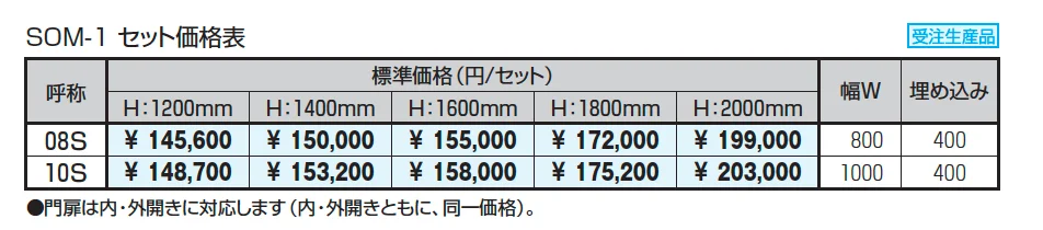 グラフェードN用袖門扉 格子タイプ【2024年版】_価格_1